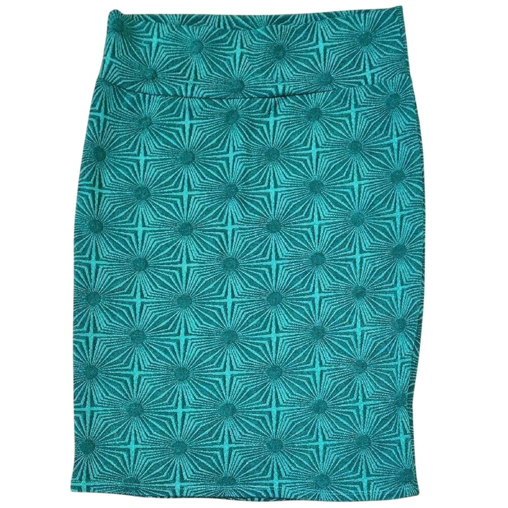 LuLaRoe Green Pencil Skirt Womens Large